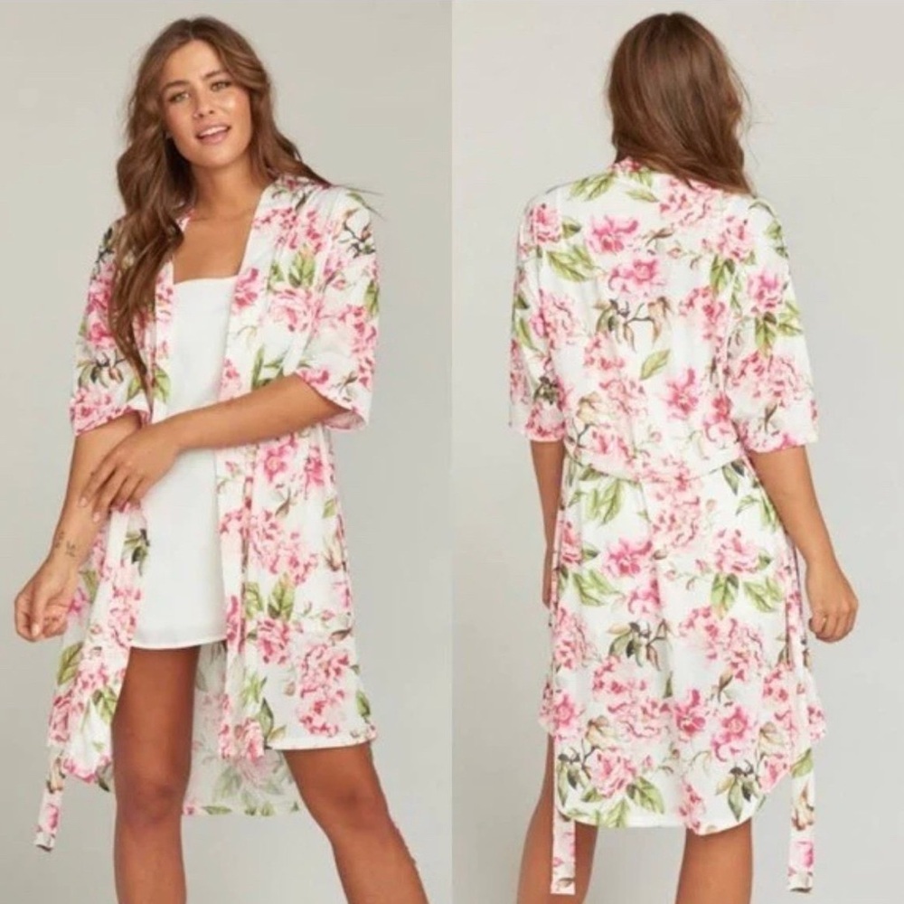 Show Me Your Mumu Brie Robe Garden of Blooms Floral One Size O/S